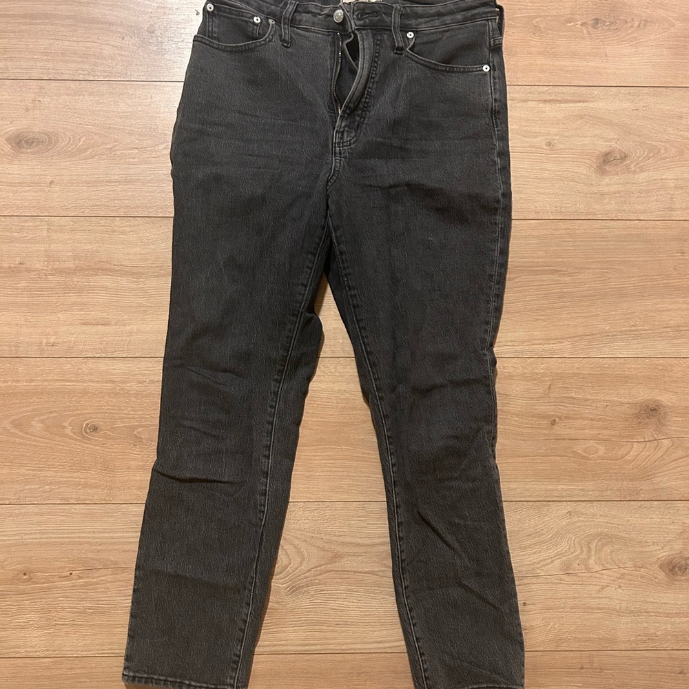 Madewell Black Straight-Leg Jeans